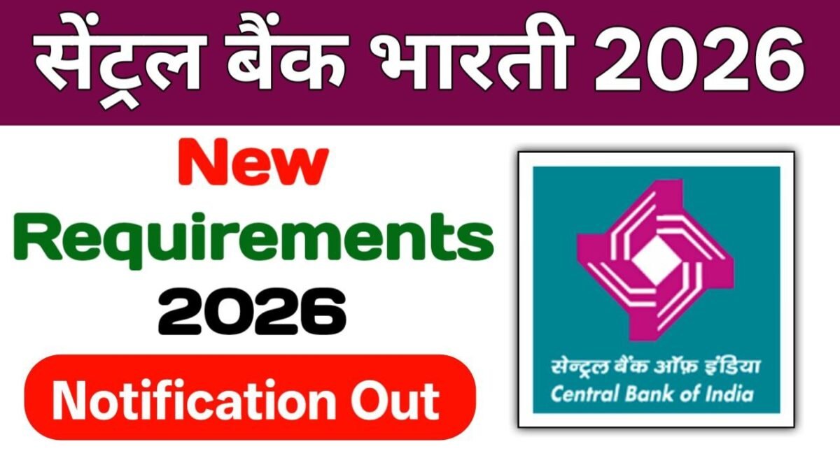 Central Bank of India Recruitment 2026