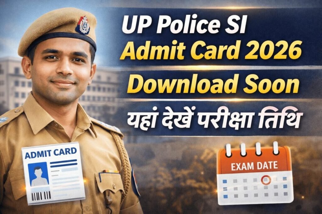 UP Police SI Admit Card 2026