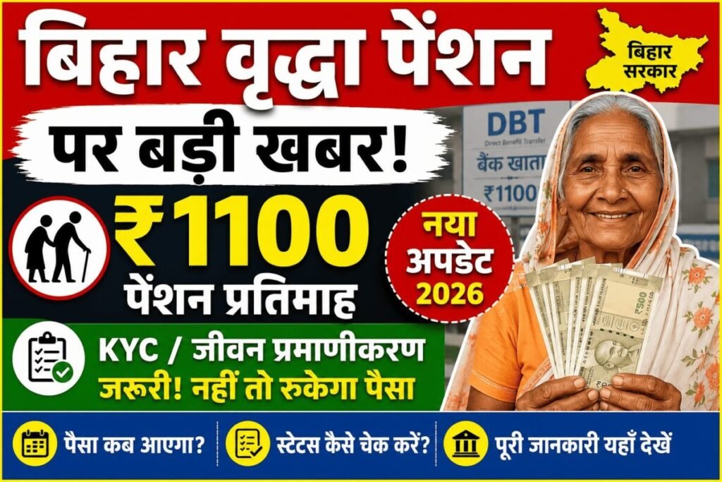 Bihar Vridha Pension News 2026